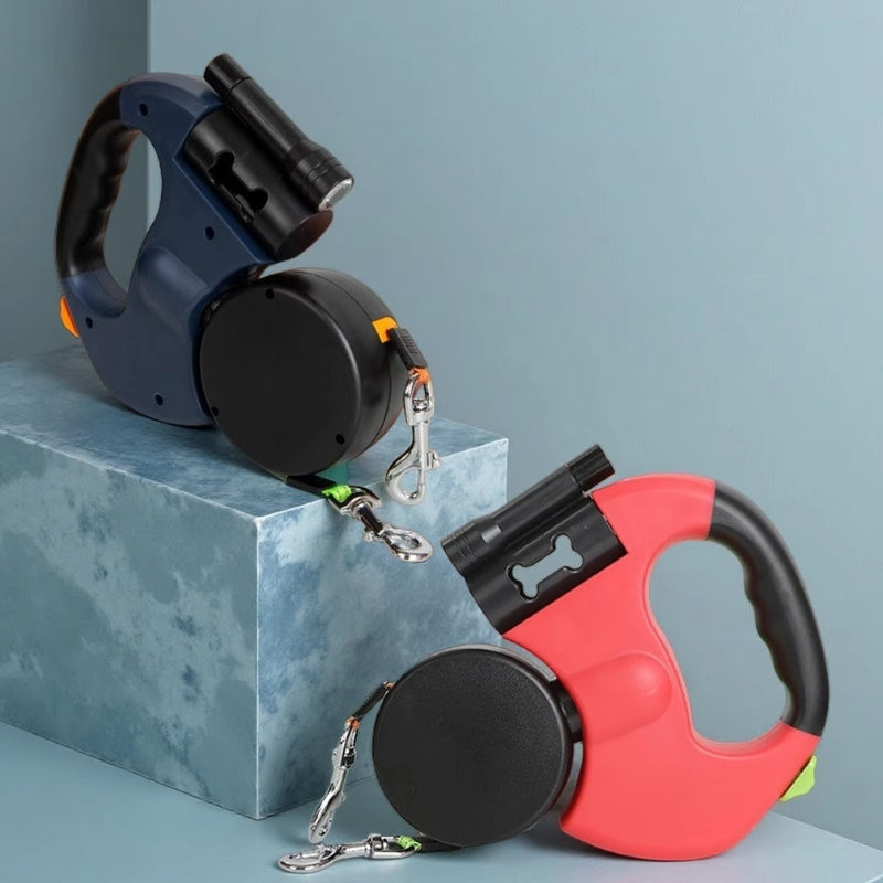 PawTwist – Dubbelkopse Huisdierriem met Draaibaar Ontwerp Velani