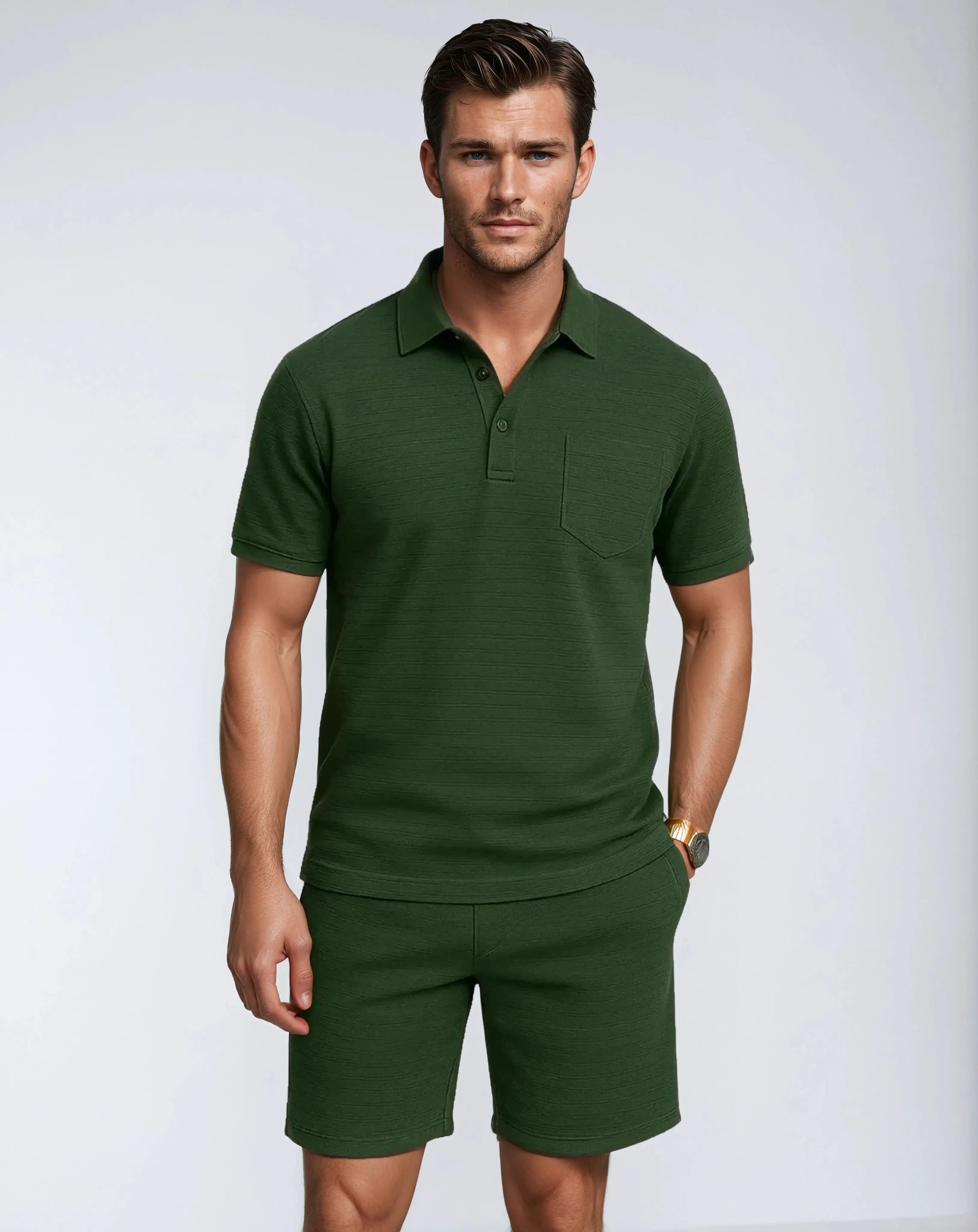 Geribbelde Tweedelige Set – De Verfijnde Comforteditie-Two Piece Set-Velani-Velani