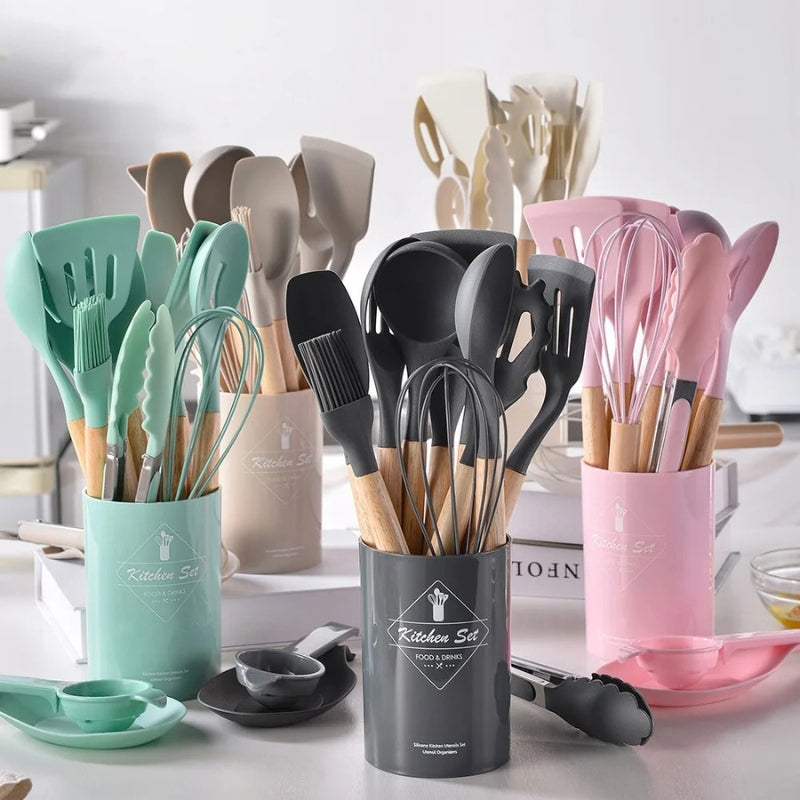 CookEase – Cooking Set with Round Storage Bucket