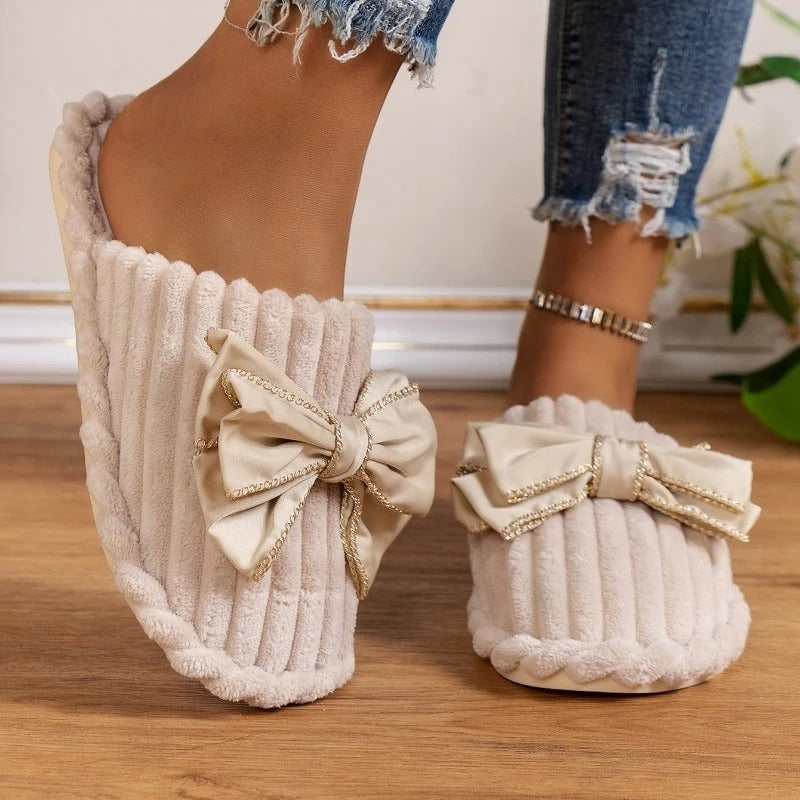 Stella – Round Toe Shoe With Tie Bow Design