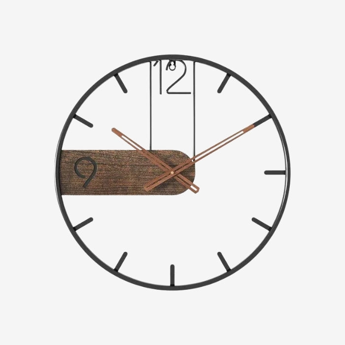 SilentTime – Ronde Wandklok met Kwartsuurwerk Velani