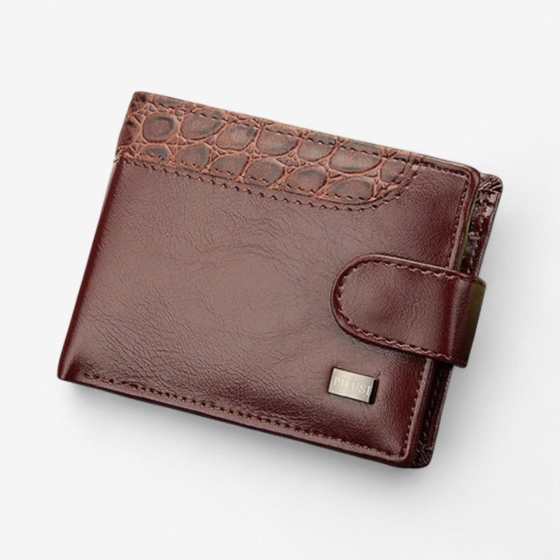 Bram – Portemonnee met Druksluiting en Meerdere Vakjes Velani