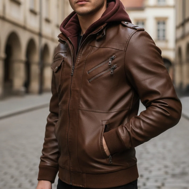Noah – Long Sleeve Jacket with Zipper and Hoodie