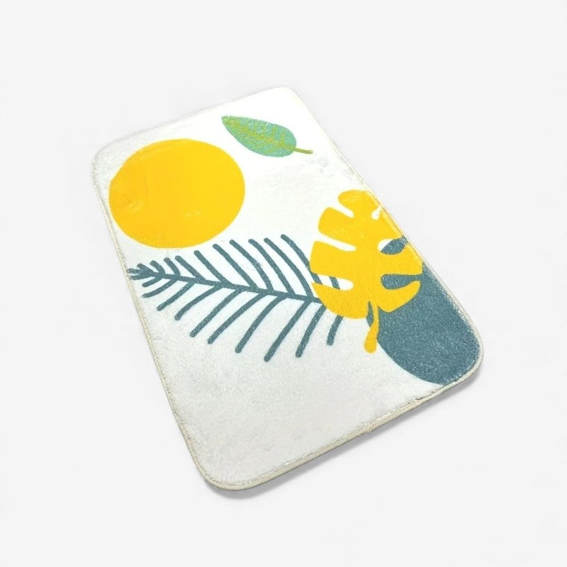 LeafStep – Deurmat met Geborduurd Bladeren Ontwerp Velani