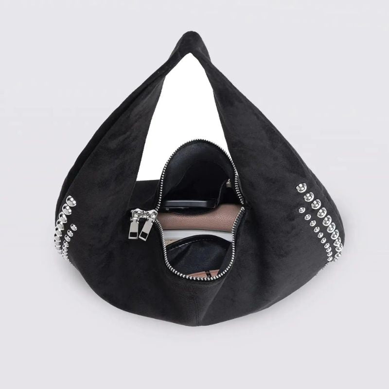 Women’s Shoulder Bag with Double Zip Closure