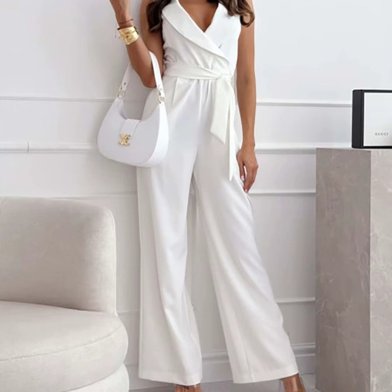 Women’s Sleeveless V-Neck Jumpsuit