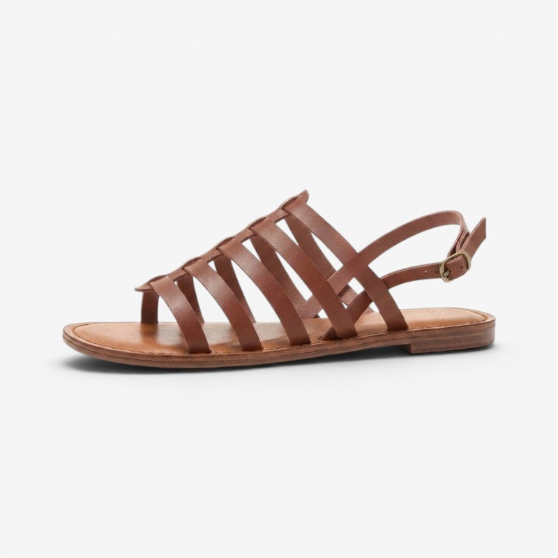 Women's Flat Shoes with Adjustable Buckle Straps