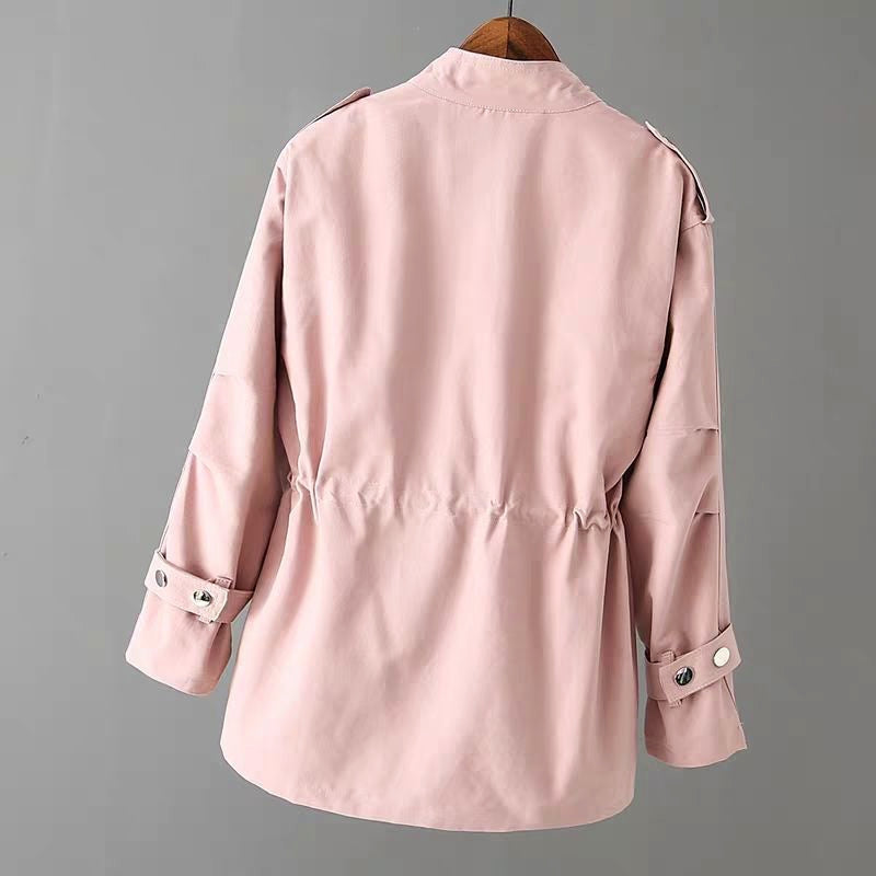 Women’s Zip Front Jacket Long Sleeve with Side Pockets