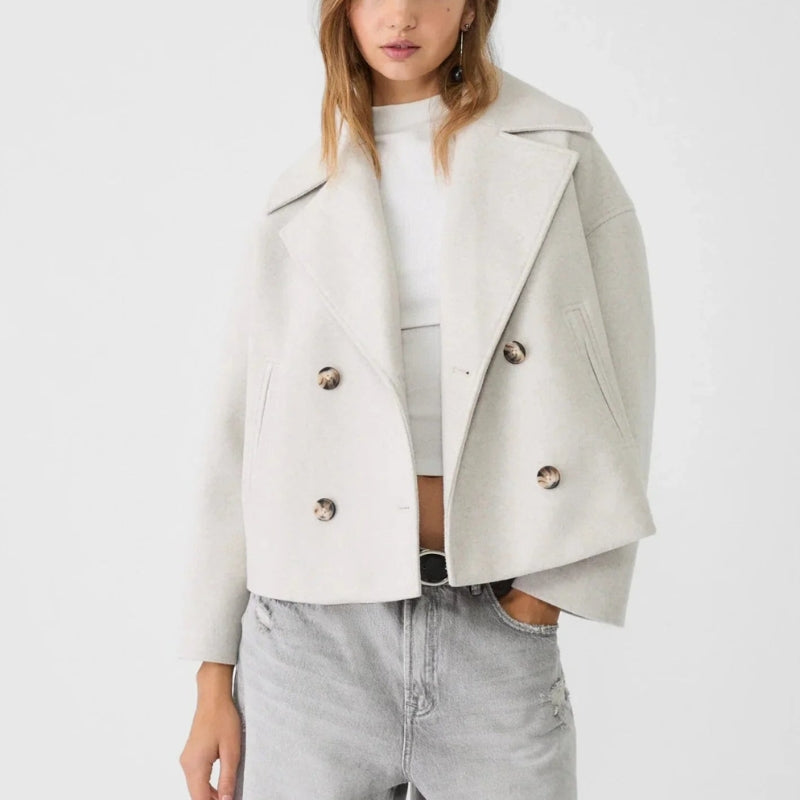 Women’s Cropped Double-Breasted Jacket