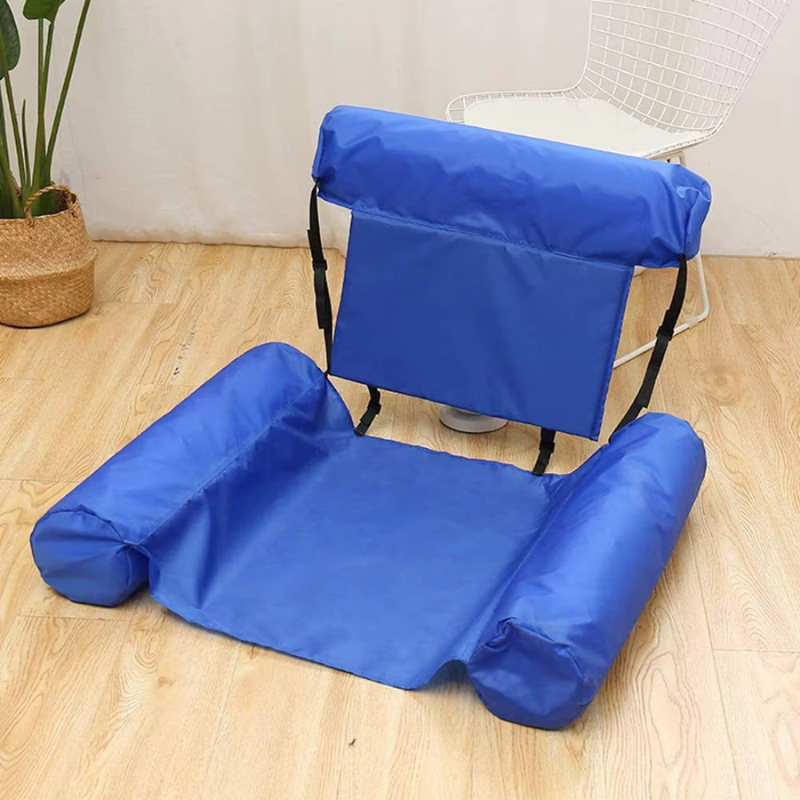 Inflatable Floating Chair with Adjustable Support Strap