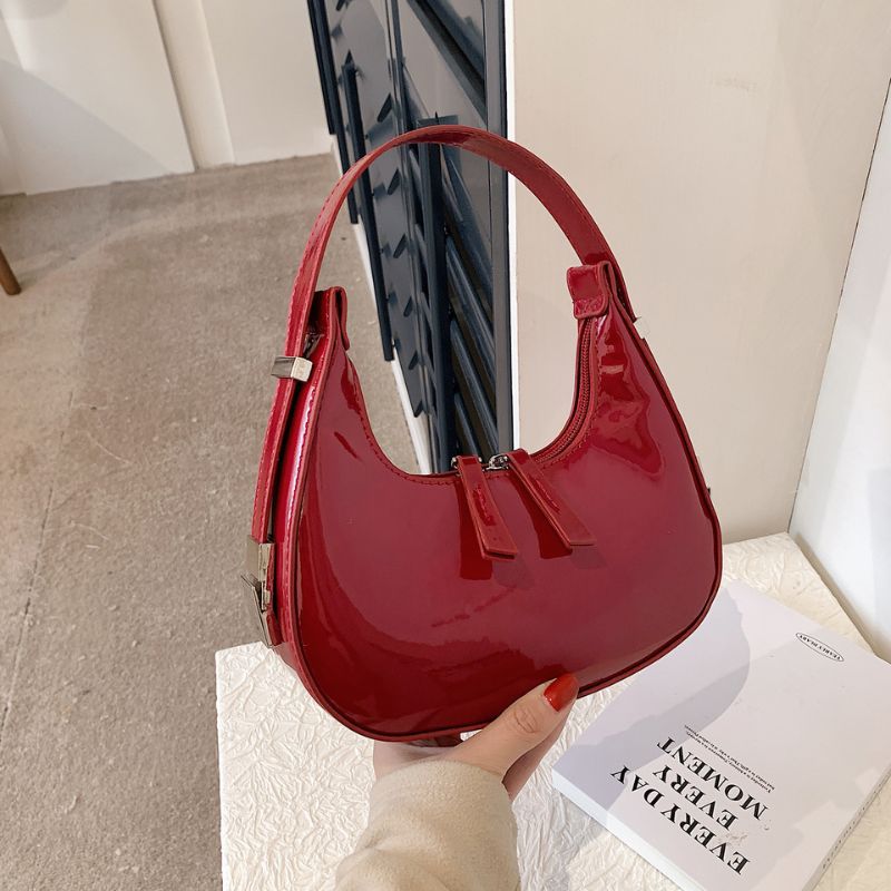 Half Moon Handbag with Adjustable Strap