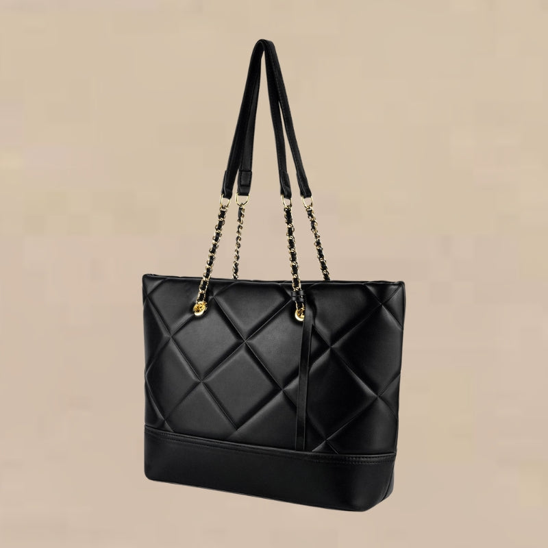 Large Capacity Structured Handbag for Everyday Use