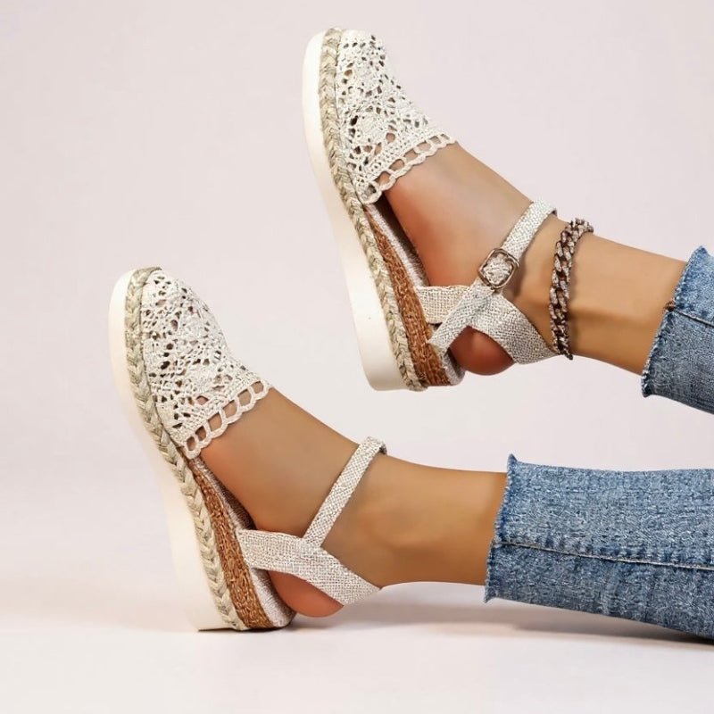 Women’s Ankle Strap Sandals Thick Sole