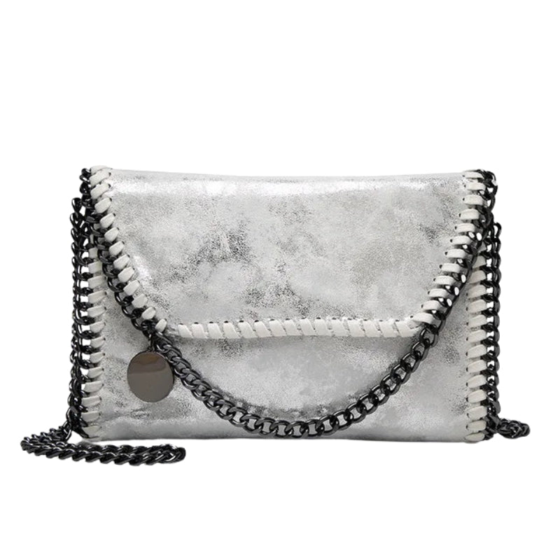 Amelia – Clutch Crossbodytas met Kettingdetail en Ritssluiting Velani