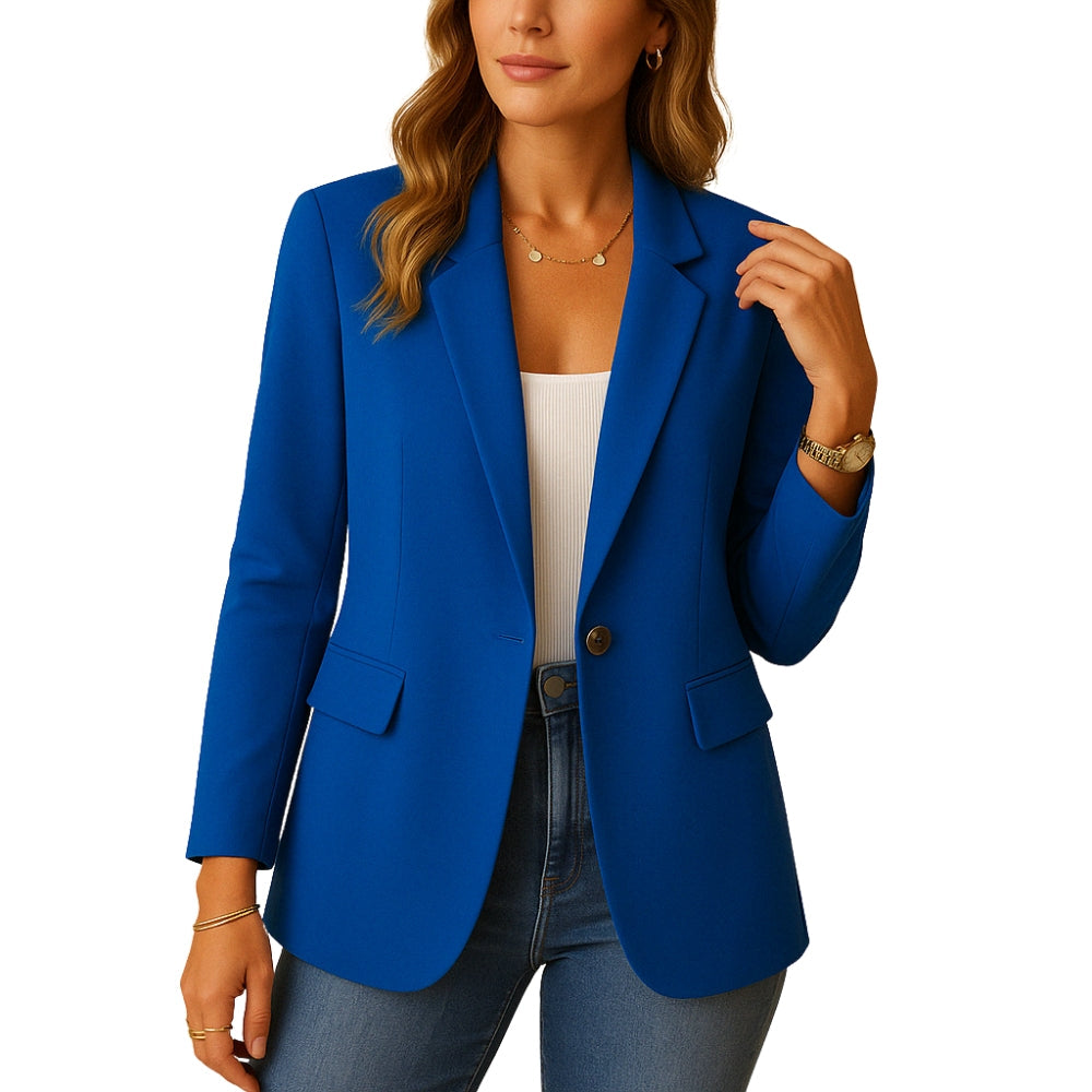 Soraya – Blazer met Lange Mouwen en Reverskraag Velani
