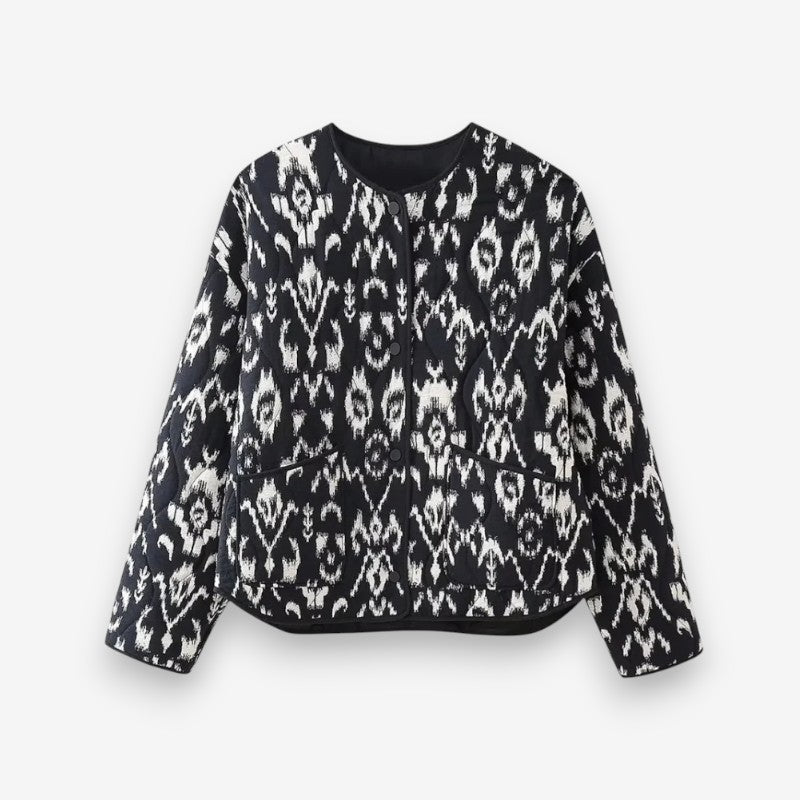 Olivia – Long Sleeve Jacket with Pockets and Button Closure