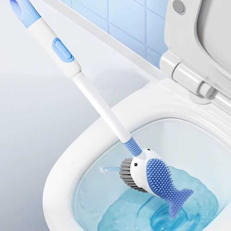 AquaHold – Wall-Mounted Brush Holder with Fish Design