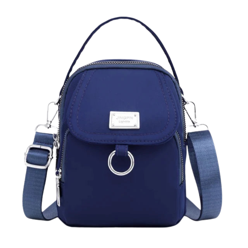 Emma – Handtas met Verstelbare Schouderband en Meerdere Ritsvakken Velani