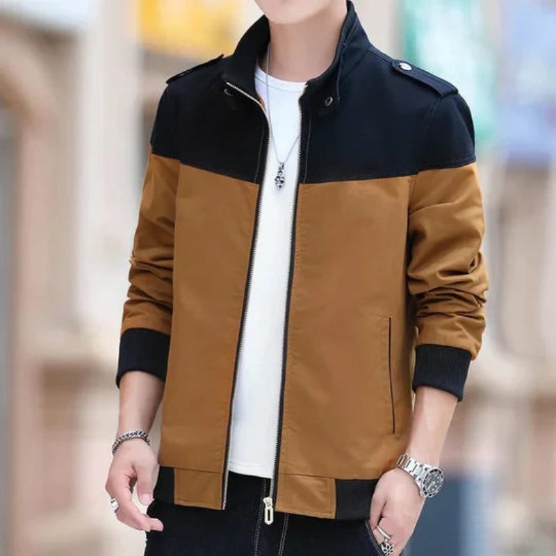 Oliver – Chaqueta de cuello alto con mangas largas y bolsillos
