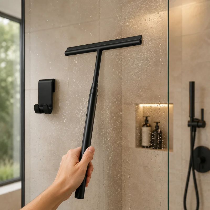 Clevara - Telescopic Floor Squeegee with Adjustable Handle