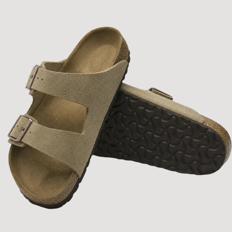 Casual Slip-On Sandals with Double Buckle Straps
