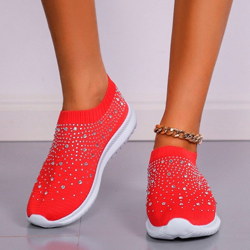 Mia – Round Toe Sneakers with a breathable design and non-slip grip