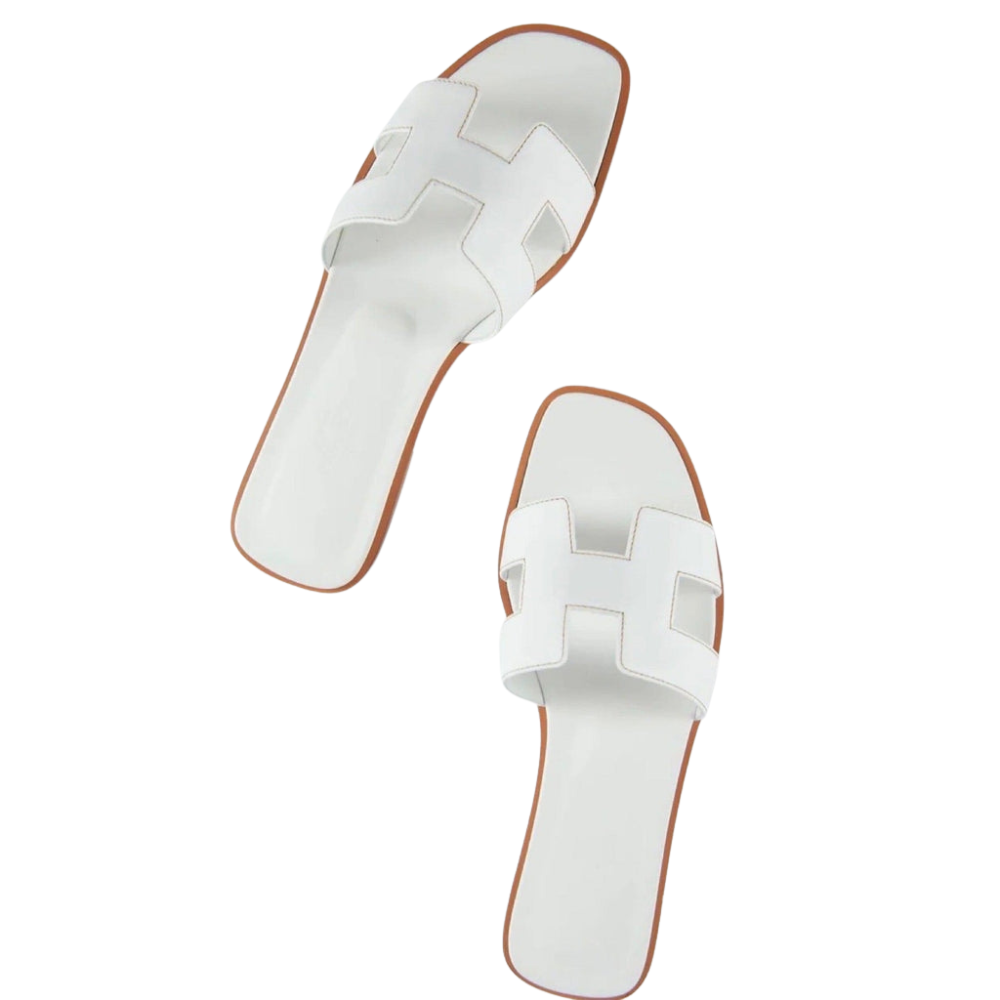 Renate - Open Teen Platte Slippers met Ademend Ontwerp Velani