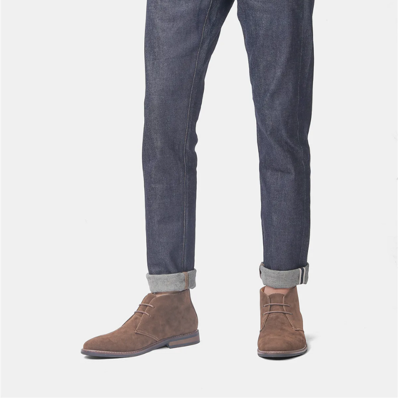 Quentin – Enkellaarzen met Ronde Neus en Antislipzool Velani