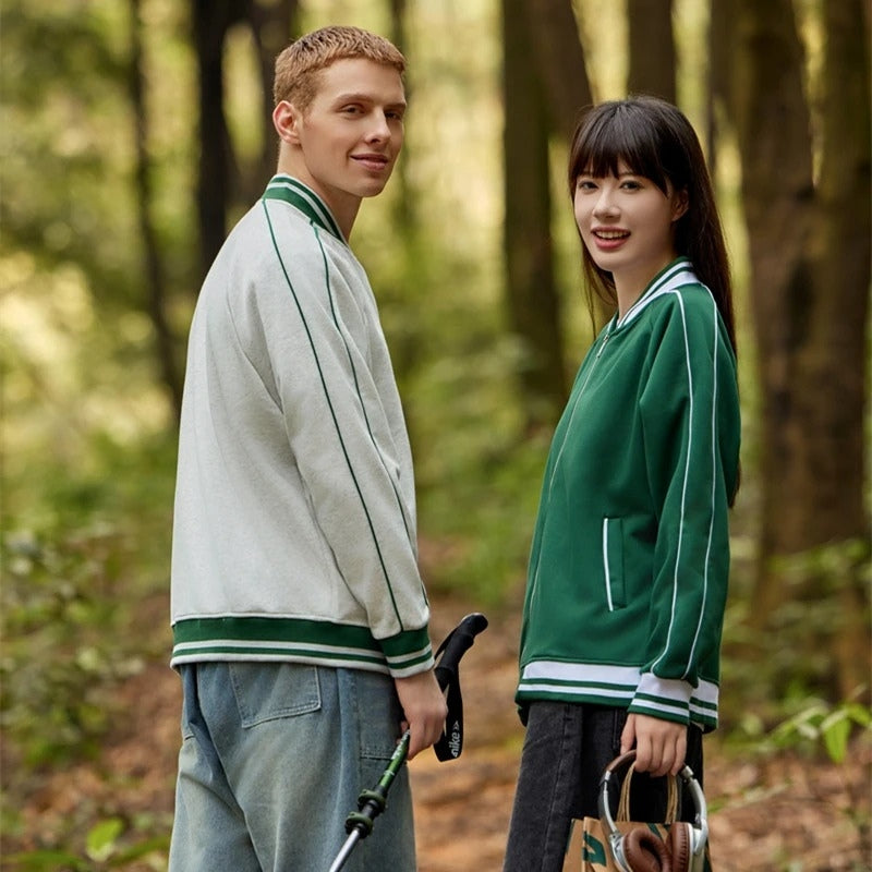 Liam – Long sleeve jacket with zip closure and ribbed cuffs