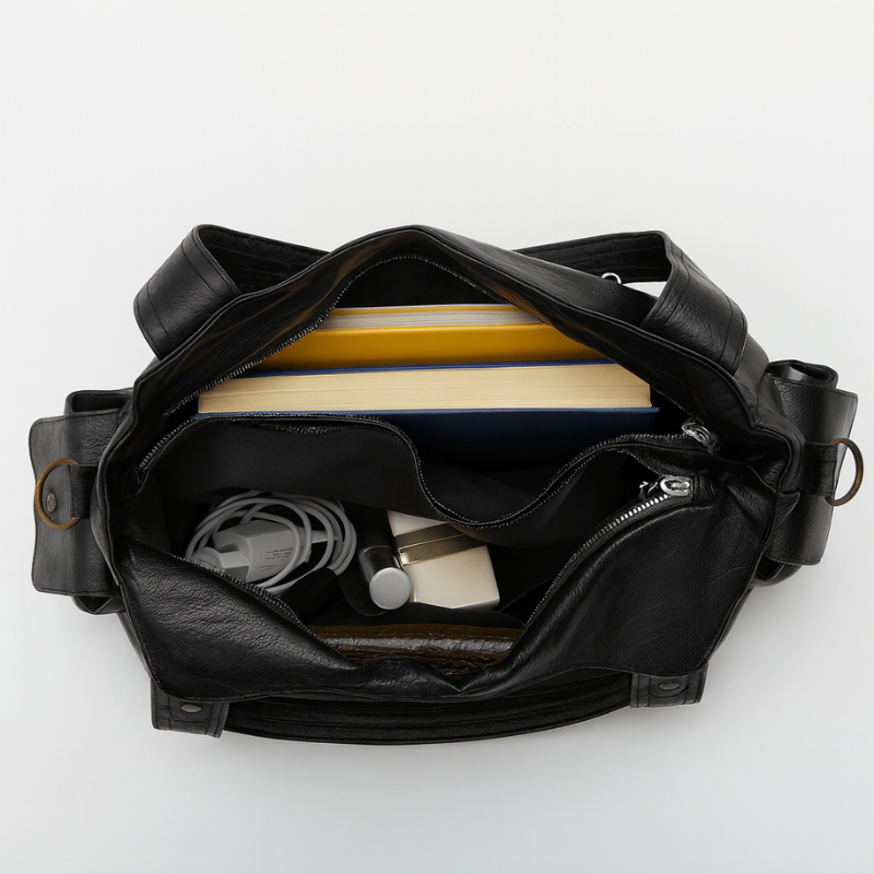 Women's Shoulder Bag with Detachable Crossbody Strap