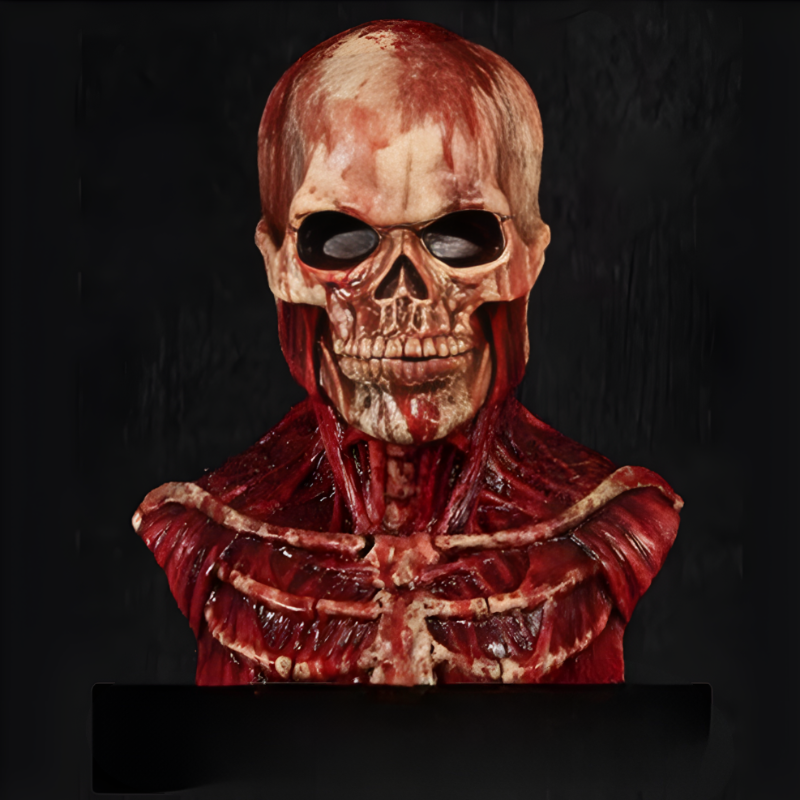 Realistic Bloody Skull Halloween Mask