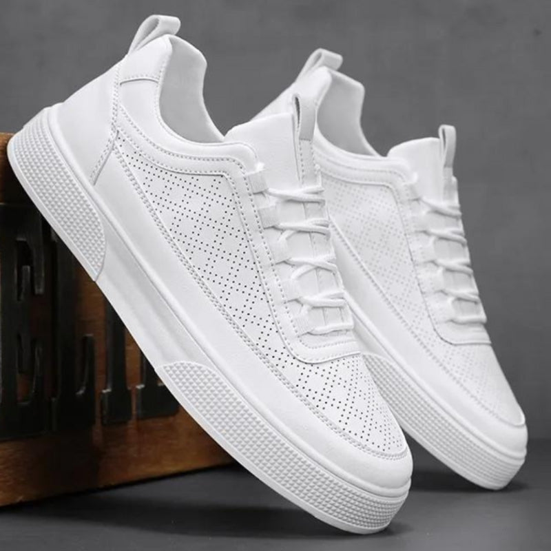David – Sneakers with Adjustable Lace Up and Zigzag Pattern Design