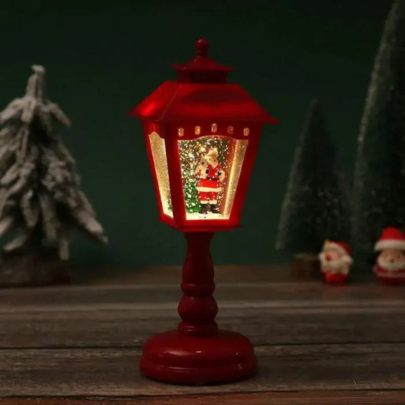 FestivaGlow – LED Schijf Lamp met Sneeuw Kerstontwerp Velani