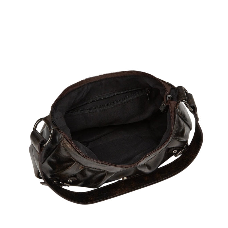 Nevia – Schoudertas met Grote Inhoud en Gesp Velani