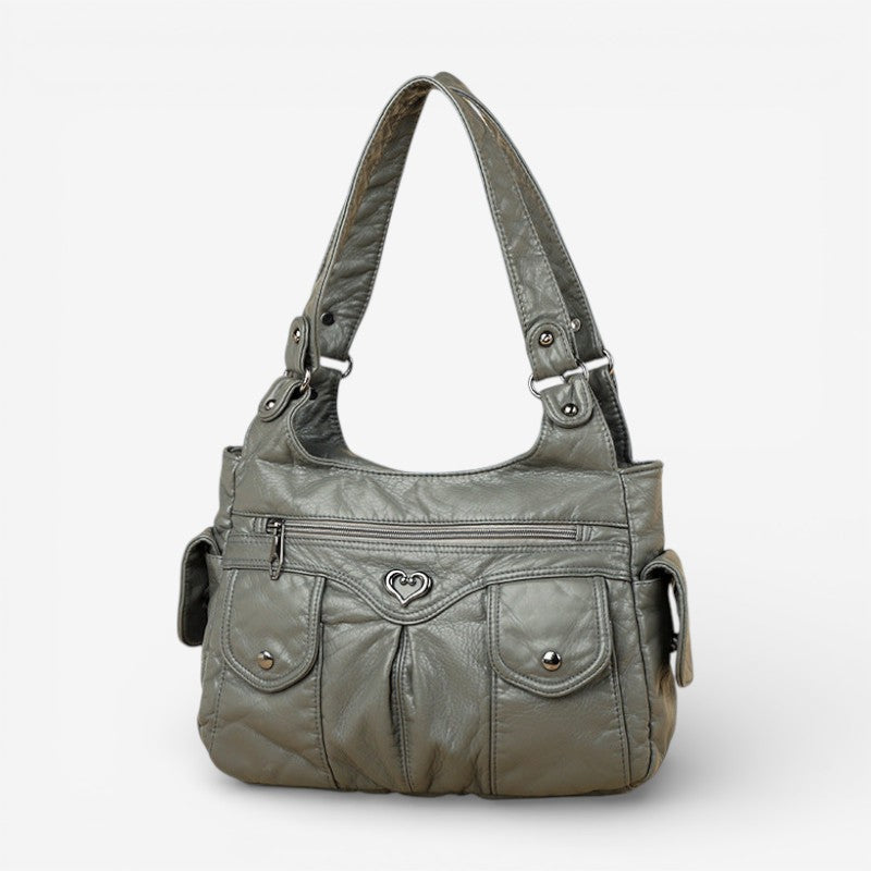 Eleanora – Adjustable Strap Shoulder Bag With Zipper And Pockets