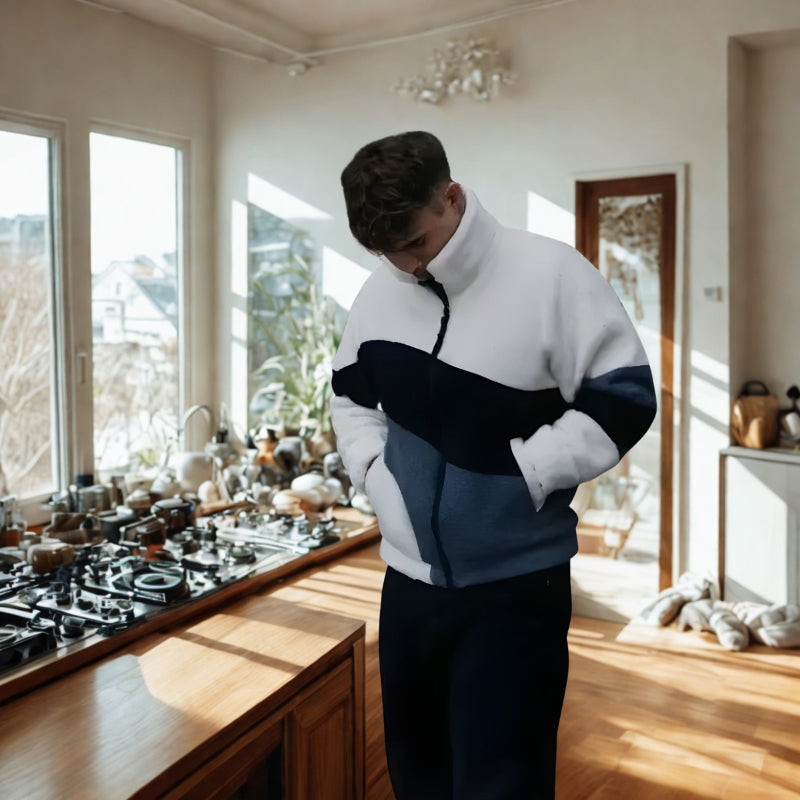 Liam – Long Sleeve Jacket with Pocket and Zipper Closure