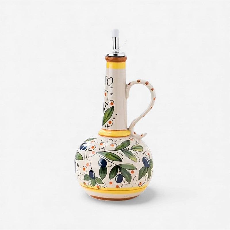AromaPour – Oil Dispenser Bottle with Flower Pattern and Handle