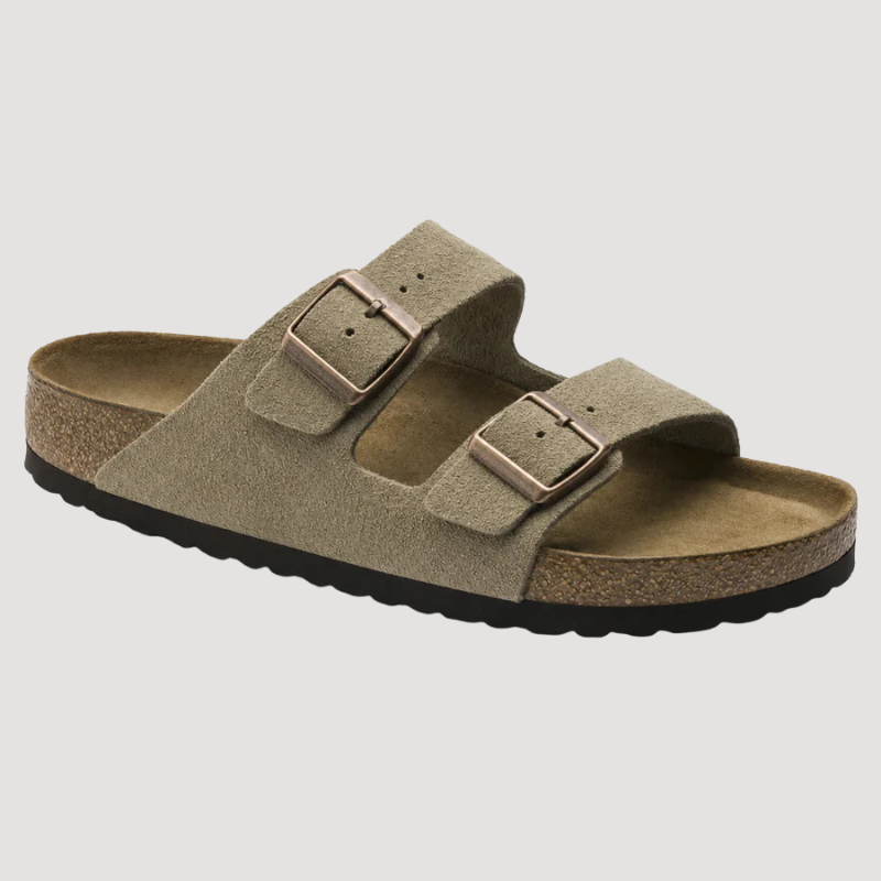 Casual Slip-On Sandals with Double Buckle Straps