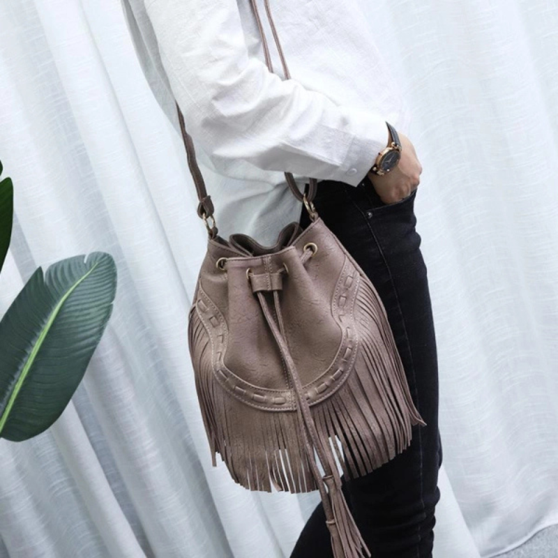 Lilah – Crossbody Bucket Bags met Verstelbare Band Velani