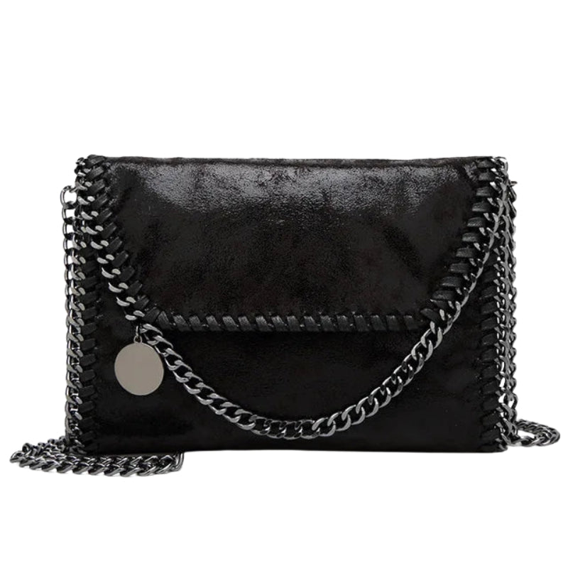 Amelia – Clutch Crossbodytas met Kettingdetail en Ritssluiting Velani