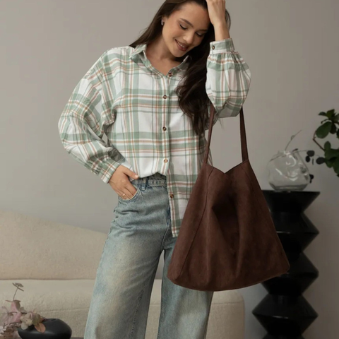 Mia – Women's Shoulder Bag with Long Shoulder Strap