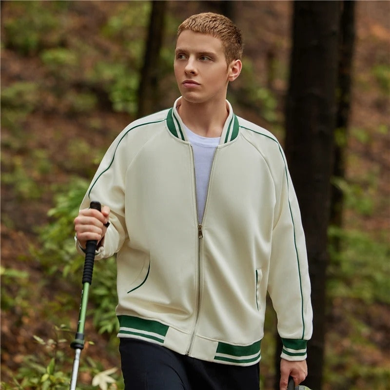 Liam – Long sleeve jacket with zip closure and ribbed cuffs