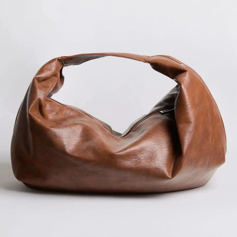 Women Large Shoulder Bag Zip Closure Interior Compartment