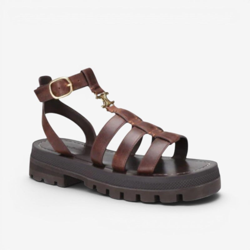 Womens Gladiator Sandals with Adjustable Ankle Strap