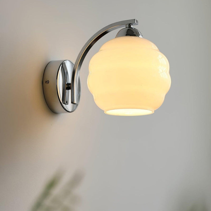 GlowArc – Ronde LED Wandlamp met Gebogen Stand Ontwerp Velani