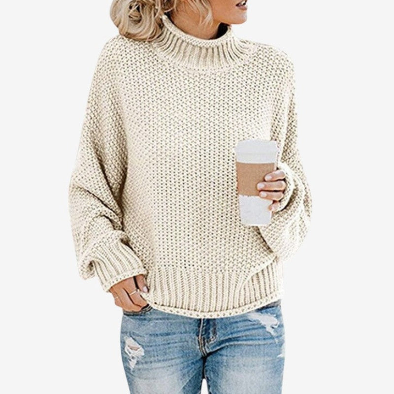 Elizabeth – Losvallende trui met lange mouwen en colkraag Velani