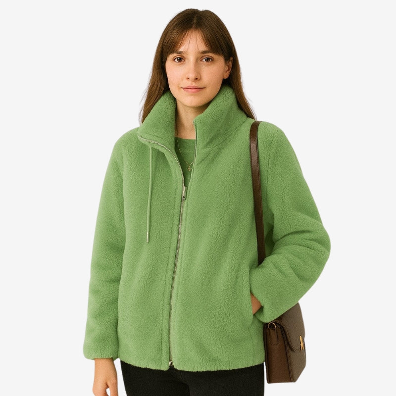 Nora – Chaqueta de manga larga con cierre de cremallera y cuello alto