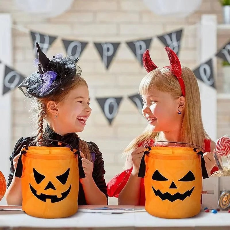 GlowPump – LED Lighted Bucket with Pumpkin Design