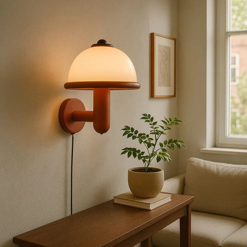 MushGlow – LED Wall Lamp with Mushroom Design