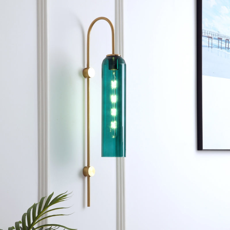 LumaArc – LED Wall Lamp with Round Head & Curved Arm